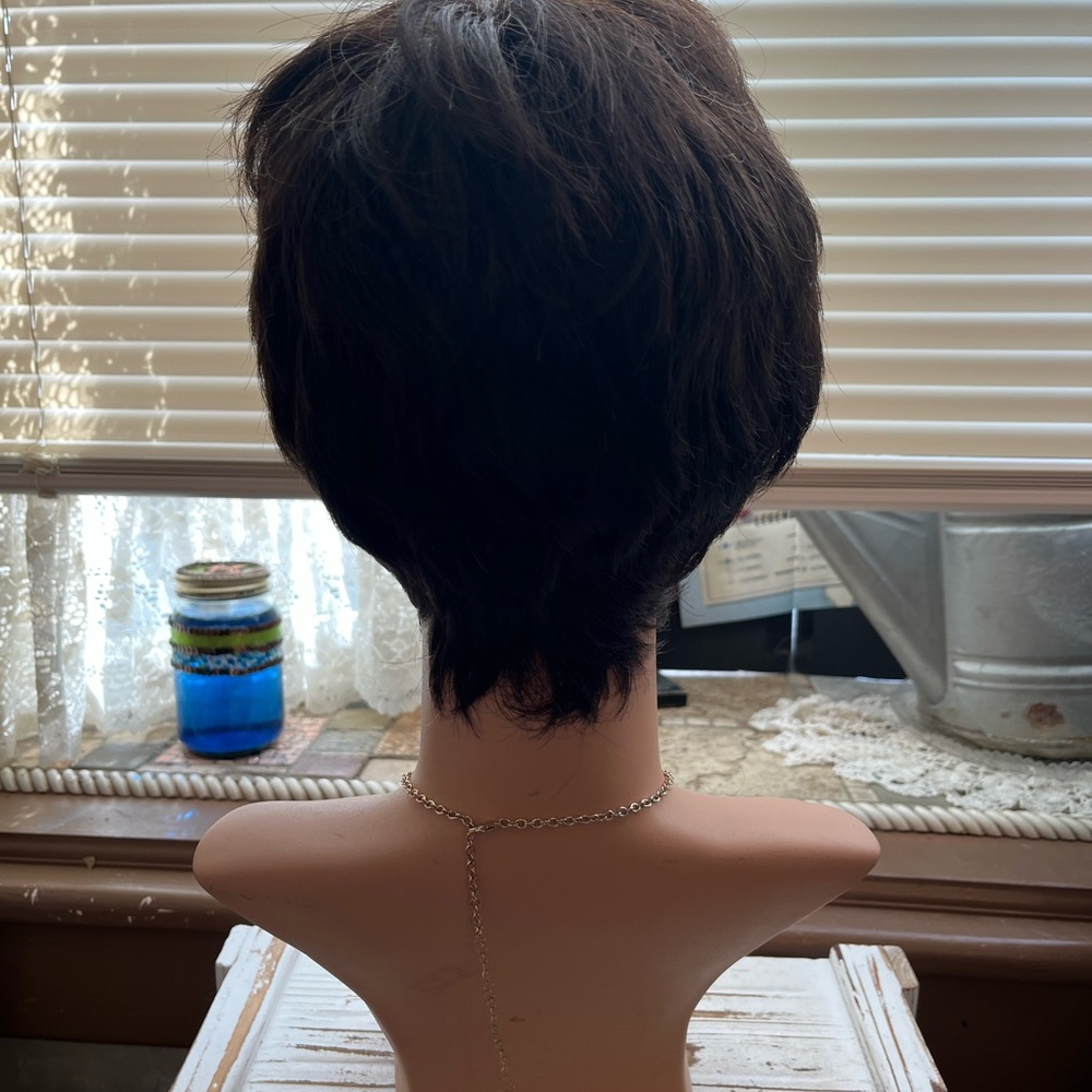 Dark Brown Synthetic Wig - Picture 4 of 4